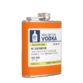 おもしろいな規定のウォッカ フラスク (右)