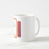 おもしろいな規定のコーヒー・マグ(左利き) コーヒーマグカップ (正面右)