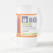 おもしろいな規定のビールのジョッキ フロストグラスビールジョッキ (正面右)