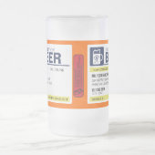 おもしろいな規定のビールのジョッキ フロストグラスビールジョッキ (中央)