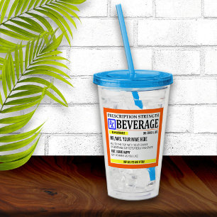 おもしろいな規定のラベル アクリルタンブラー