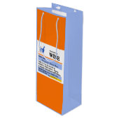 おもしろいな規定のワインのギフトバッグ ワインギフトバッグ (正面アングル)