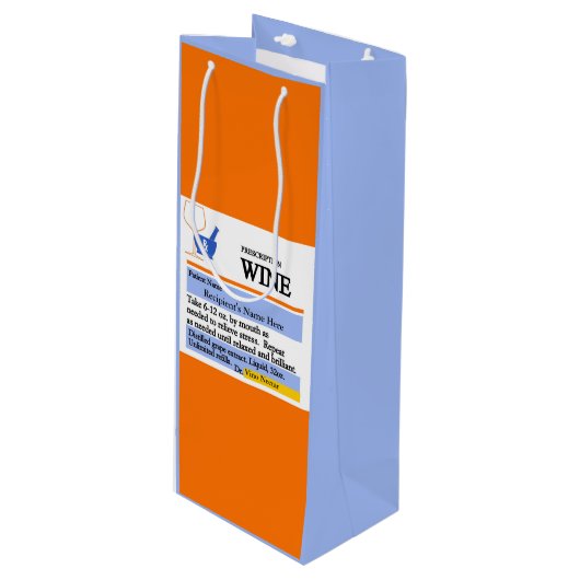 おもしろいな規定のワインのギフトバッグ ワインギフトバッグ (正面アングル)