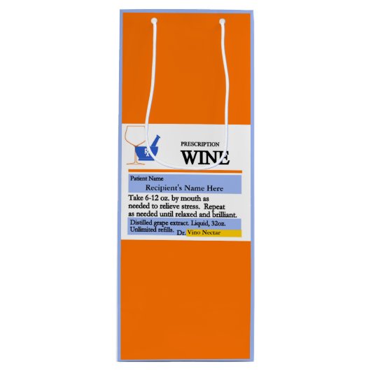 おもしろいな規定のワインのギフトバッグ ワインギフトバッグ (正面)