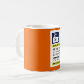 おもしろいな規定の熱い茶 コーヒーマグカップ (正面左)