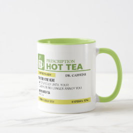 おもしろいな規定の熱い茶-ライムグリーン マグカップ