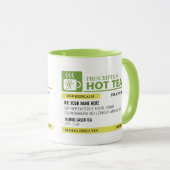 おもしろいな規定の熱い茶-ライムグリーン マグカップ (正面右)
