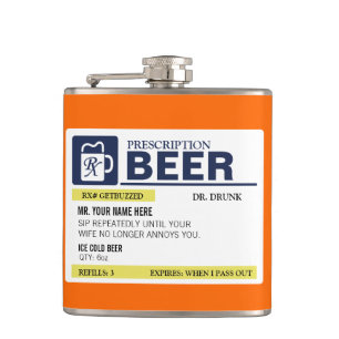 おもしろいな規定ビール フラスク