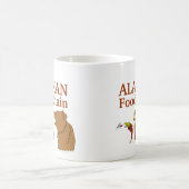 おもしろいな記念品のマグのアラスカの食物連鎖くまのカ コーヒーマグカップ (中央)