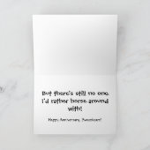 おもしろいな記念日の競馬のテーマの夫の妻 カード (内部)