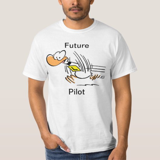 おもしろいな試験飛んでいるな漫画のワイシャツ Tシャツ (正面)