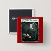 おもしろいな詩人のエミリー・ディキンソンのバレンタインデー 缶バッジ (正面&裏面)