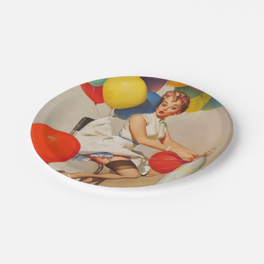 おもしろいな誕生会の紙皿 ペーパープレート (アングル)