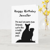 おもしろいな誕生日あなた及びIカスタムな友人より多く カード (黄色い花)