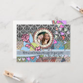 おもしろいな誕生日のテンプレートの写真カード-姉妹 カード (正面/裏面インサイチュ)