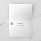 おもしろいな誕生日の兄弟、誰か私のハートへのシカ カード (内部)