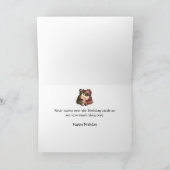 おもしろいな誕生日の友人-テディー・ベアのコレクション カード (内部)