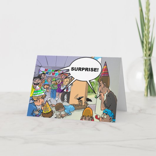 おもしろいな誕生日の願い-お祝いによる死 カード (正面)