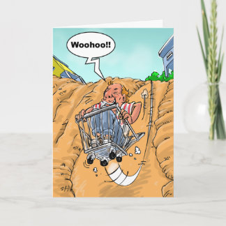 おもしろいな誕生日の願い-バケツのリスト カード