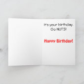 おもしろいな誕生日の願い-ピーナツカウボーイ カード (内部)