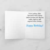 おもしろいな誕生日カード-悪い運転者 カード (内部)