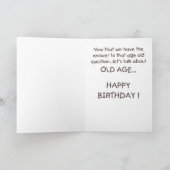 おもしろいな誕生日カード: 森のくま カード (内部)