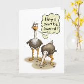 おもしろいな誕生日カード: 2おびえさせていないで下さい カード (黄色い花)