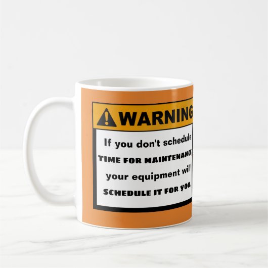 おもしろいな警告の維持の引用文メッセージ コーヒーマグカップ (左)