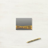 おもしろいな警察の犯罪現場のバリケード ポストイット (デスク上)