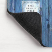 おもしろいな警察は公共呼出し箱に電話をかけます マウスパッド (コーナー)