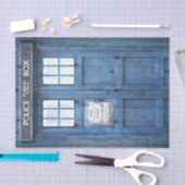 おもしろいな警察は公共呼出し箱に電話をかけます 薄葉紙 (クラフト)