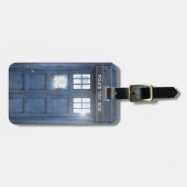 おもしろいな警察箱の旅行者 ラゲッジタグ (正面横)