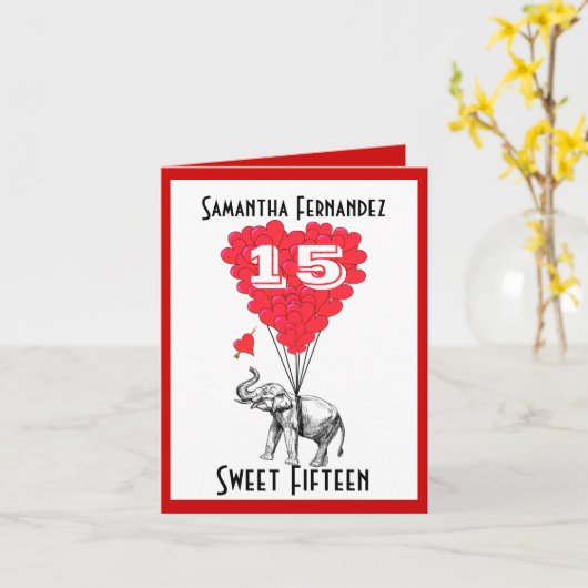 おもしろいな象の菓子15 カード (黄色い花)