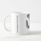 おもしろいな象の鼻のマグ コーヒーマグカップ (左)