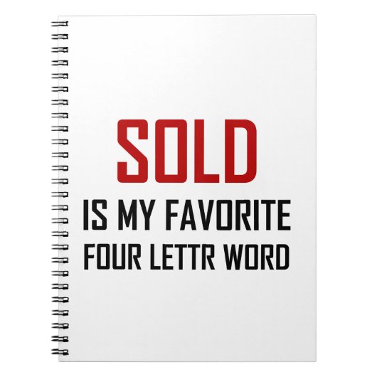 おもしろいな販売された好み4の手紙の単語 ノートブック (正面)