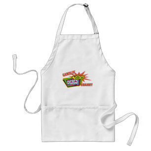 おもしろいな賭博のおばあさんのTシャツのギフト スタンダードエプロン
