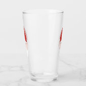 おもしろいな赤の怒っている格言 タンブラーグラス (左)
