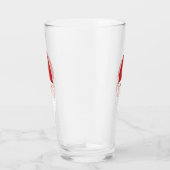 おもしろいな赤の怒っている格言 タンブラーグラス (右)