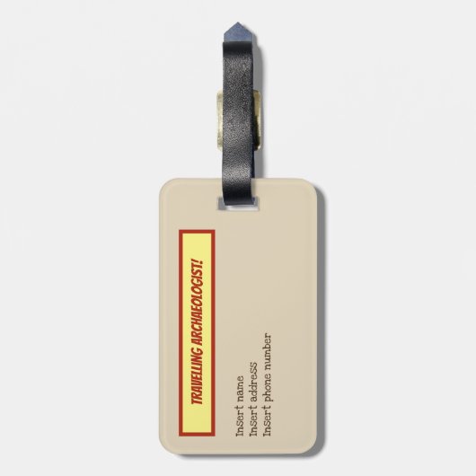 おもしろいな走行の考古学者 ラゲッジタグ (裏面縦)