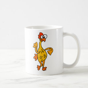 おもしろいな踊りのゴム鶏 コーヒーマグカップ
