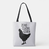 おもしろいな農場の鶏のトートを与えられるゼロ鳴き声 トートバッグ (裏面)