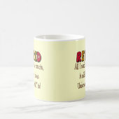 おもしろいな退職のギフト"冷えたビール、リモート、屁" コーヒーマグカップ (中央)