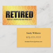 おもしろいな退職の名刺 コーリングカード (正面/裏面)