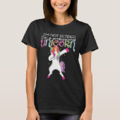 おもしろいな退職の専門のユニコーンの軽く押えるギフト Tシャツ (正面)