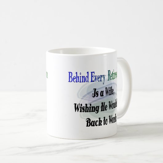 おもしろいな退職のTシャツおよびギフト コーヒーマグカップ (正面右)