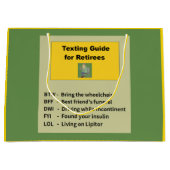 おもしろいな退職 ラージペーパーバッグ (正面)