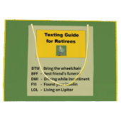 おもしろいな退職 ラージペーパーバッグ (裏面)