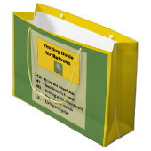 おもしろいな退職 ラージペーパーバッグ (正面アングル)