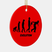 おもしろいな進化のボーリング セラミックオーナメント (右)