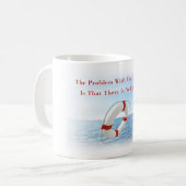 おもしろいな遺伝子給源のライフガードのマグ コーヒーマグカップ (正面左)